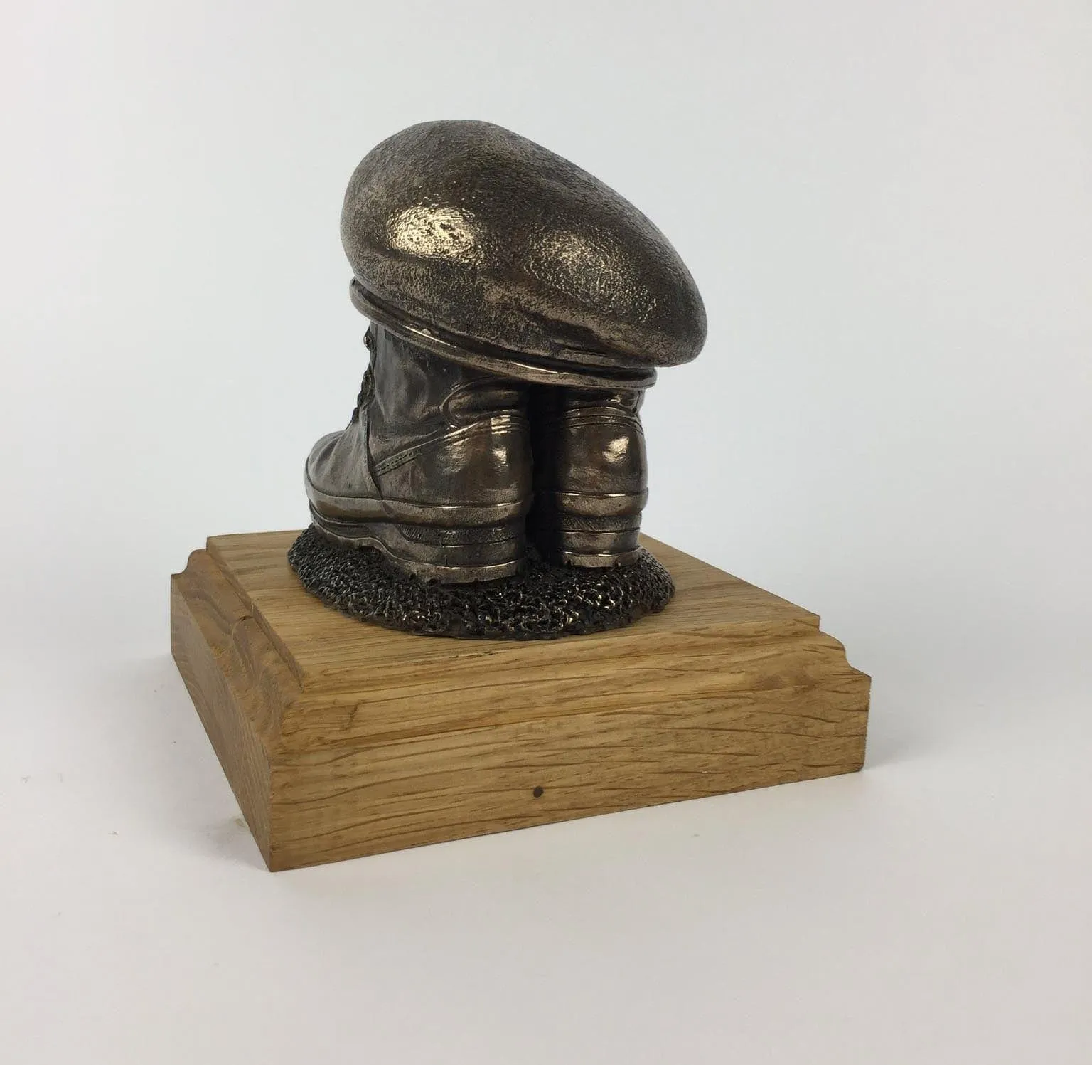 BOOTS AND BERET Cold Cast Bronze Statue (Add a Cap-badge and Engraving)