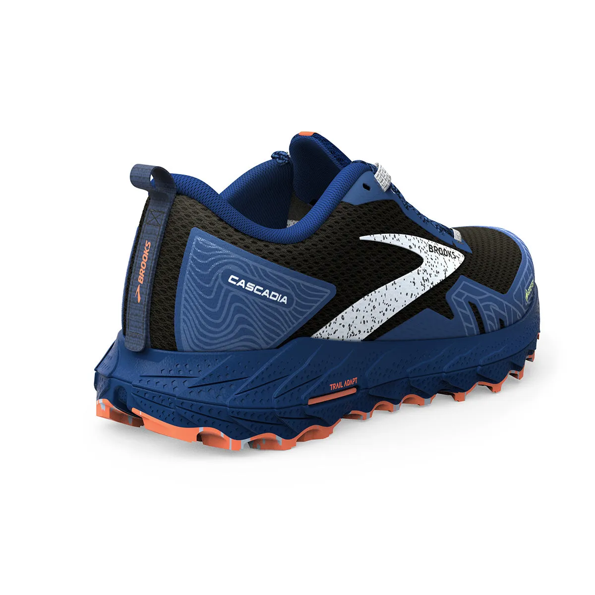 Brooks Cascadia 17 GTX Mens | Black/blue/firecracker