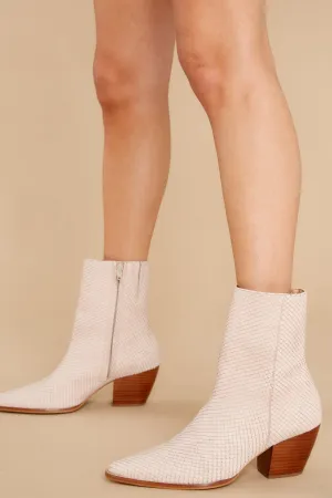 Caty Blush Snake Ankle Boots