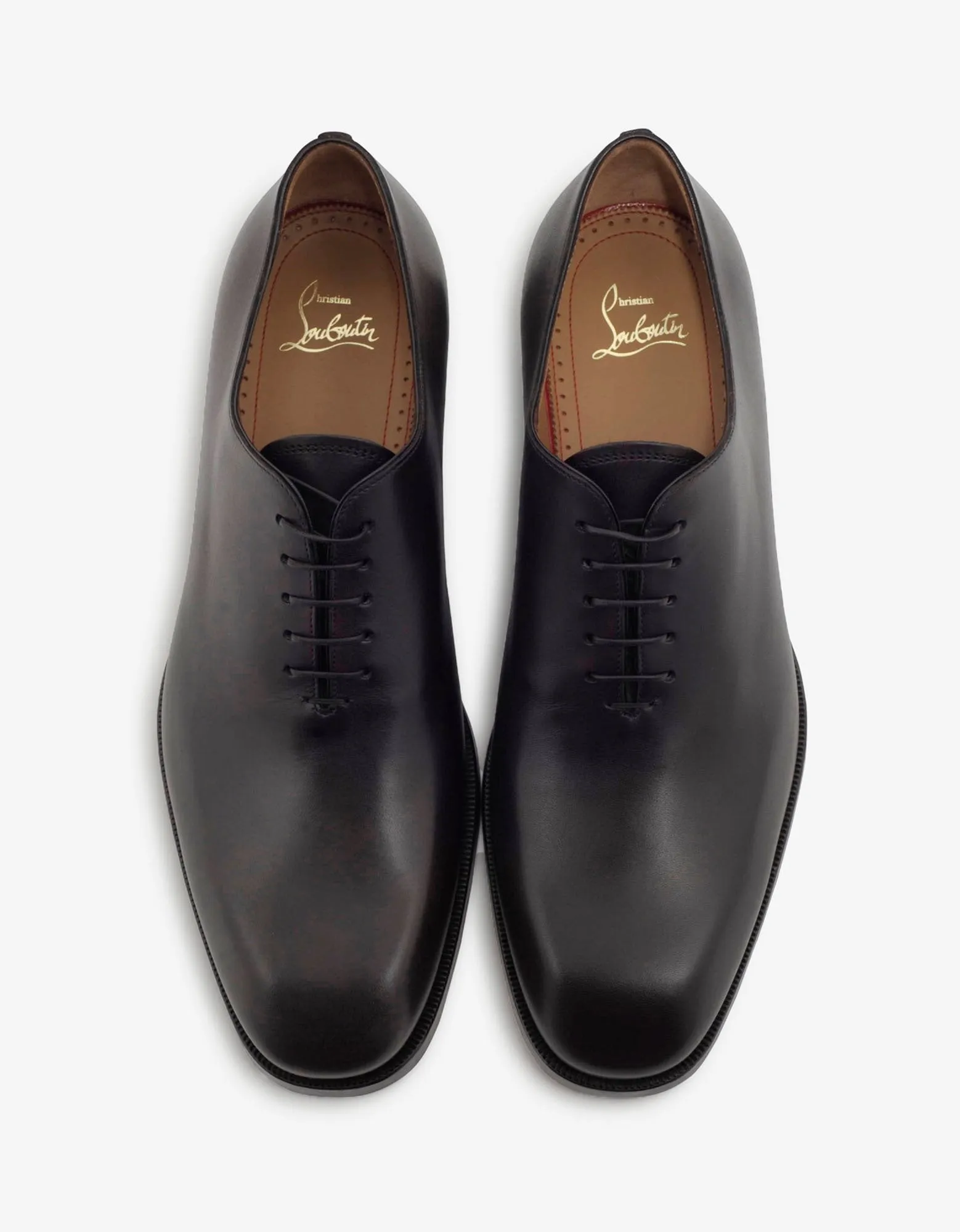 Corteo Brown Patina Leather Oxford Shoes -