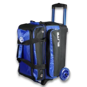 ELITE Deluxe Double Roller Bowling Bag Royal Blue