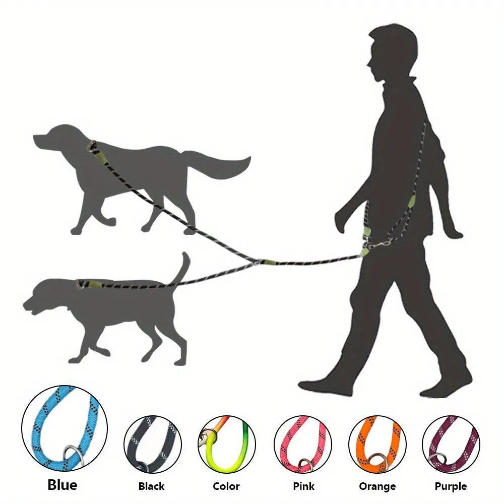 Hands-Free Reflective Bungee Dog Leash - Adjustable and Comfortable