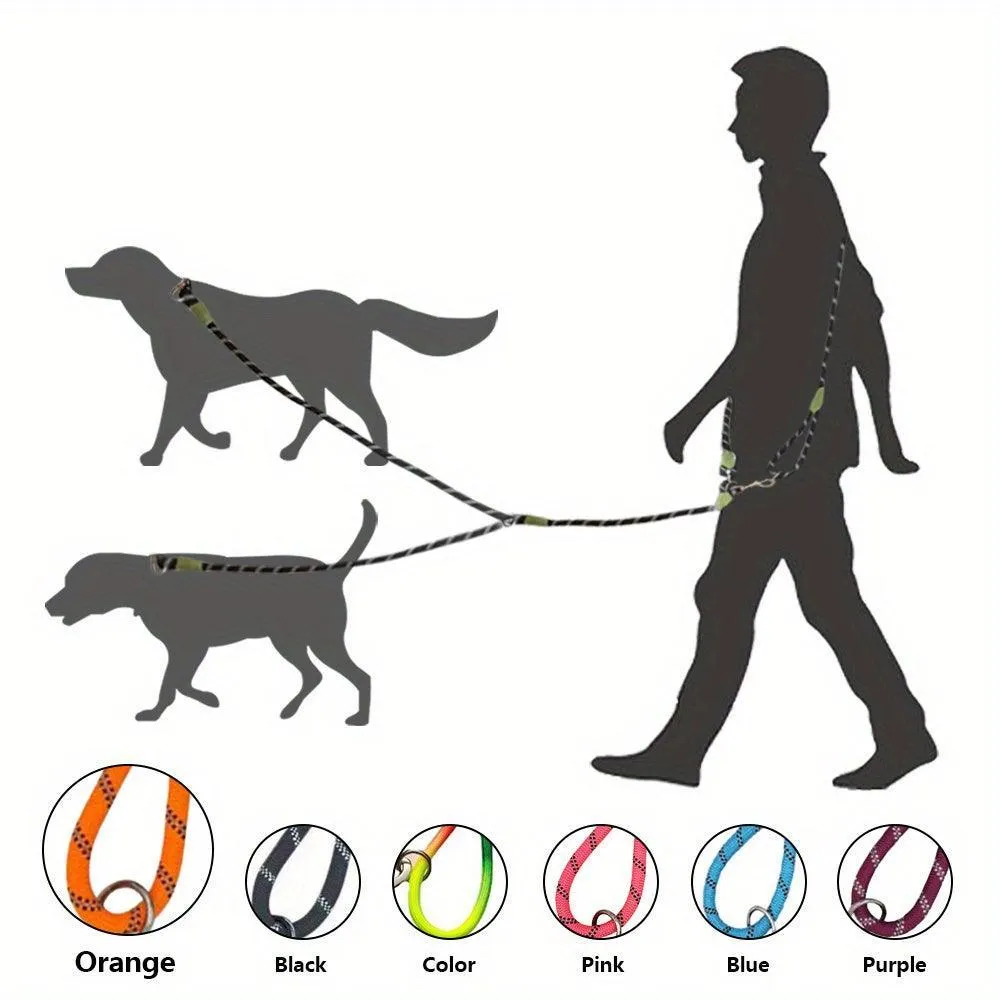 Hands-Free Reflective Bungee Dog Leash - Adjustable and Comfortable