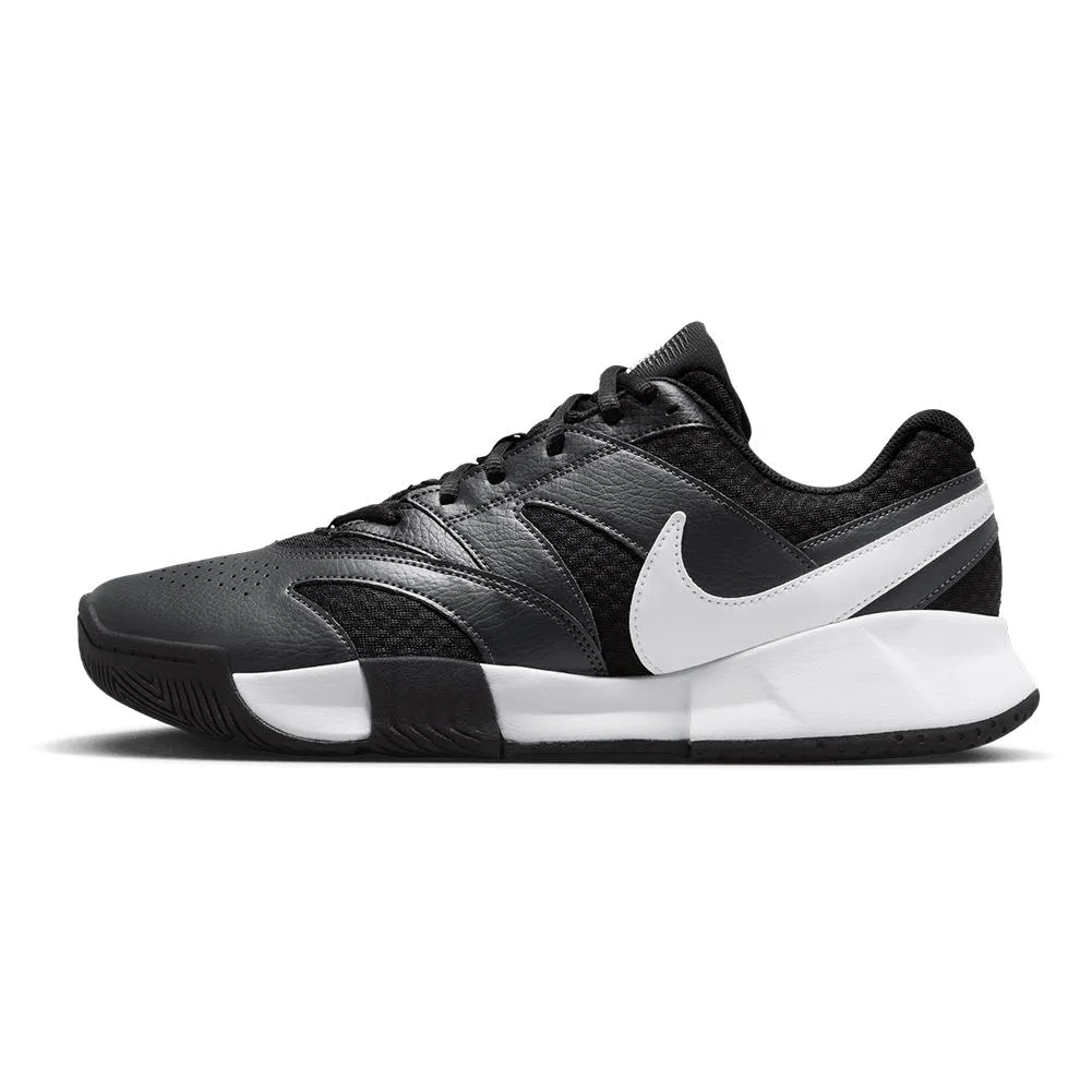 Juniors' Court Lite 4 Tennis Shoes Black and White