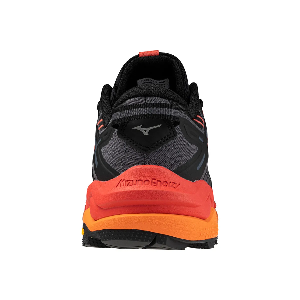 Mizuno Wave Mujin 10 Mens | Black/cayenne/nasturtium