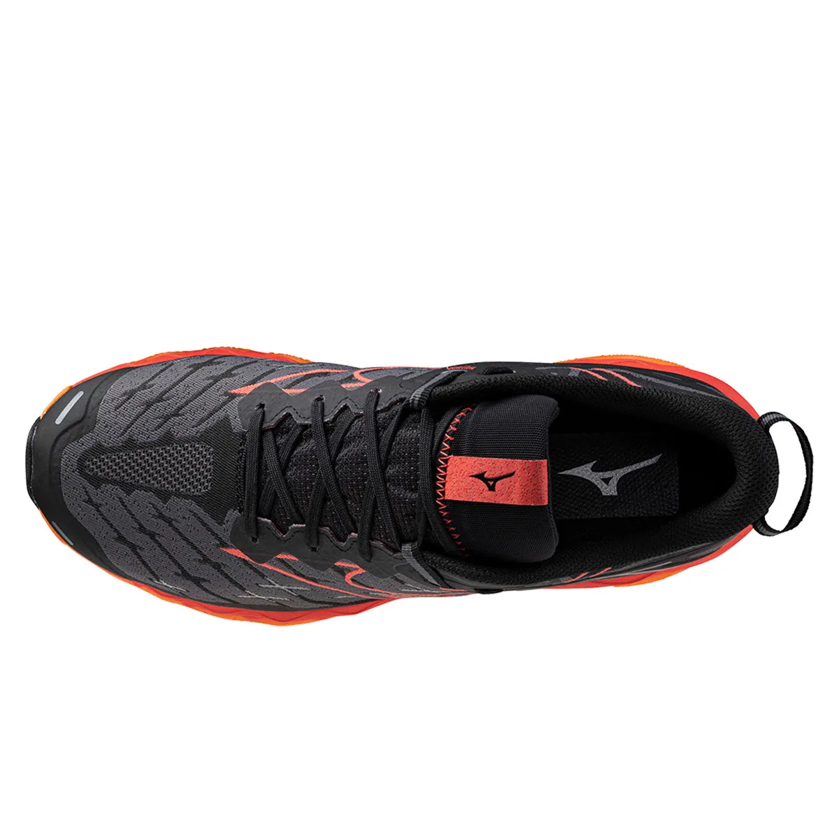 Mizuno Wave Mujin 10 Mens | Black/cayenne/nasturtium