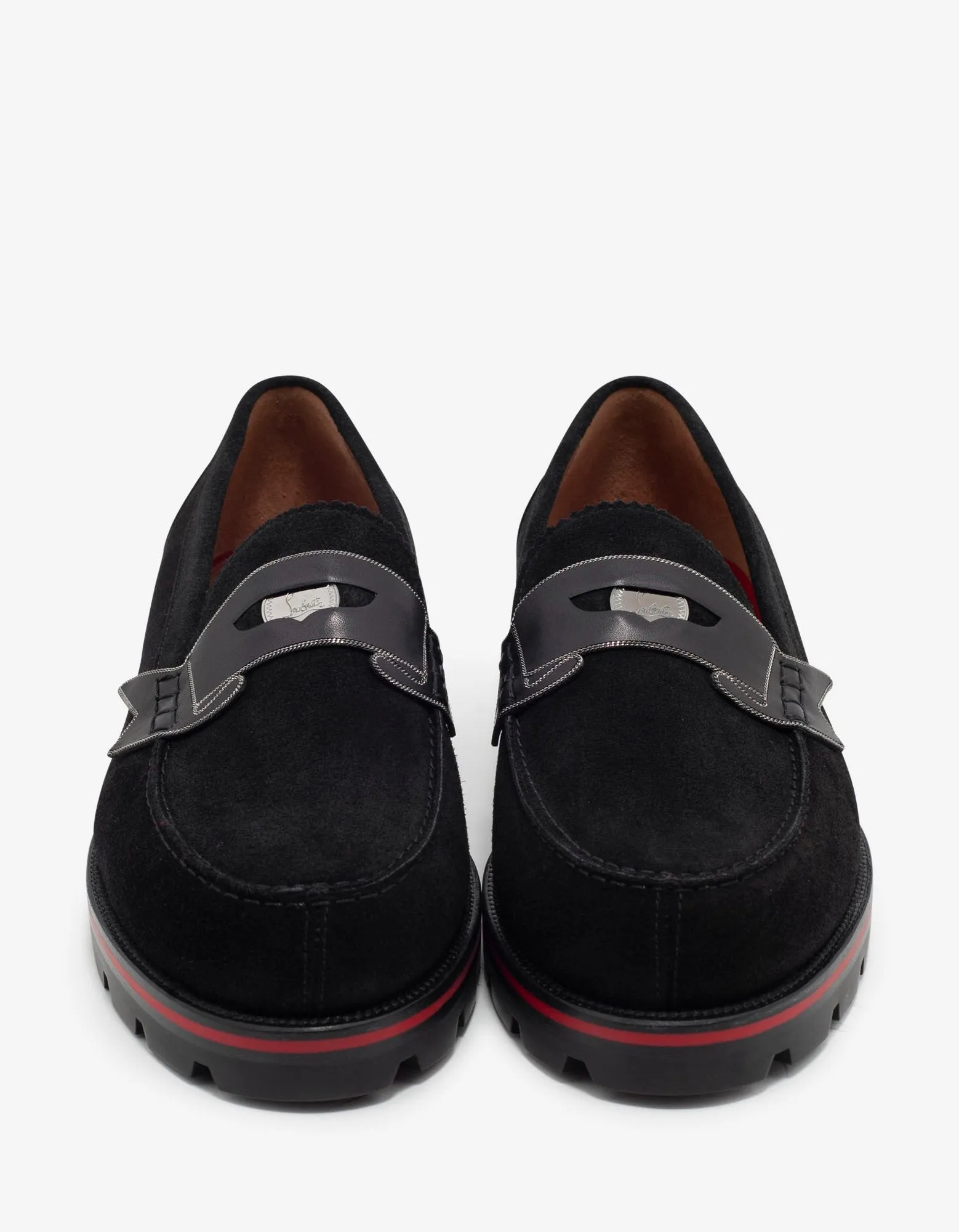 Monocroc Black Crosta Wax Penny Loafers