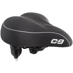 Most Comfortable Bike Seat,Unisex,Cloud-9 Suspension Cruiser Saddle,Gel // Black