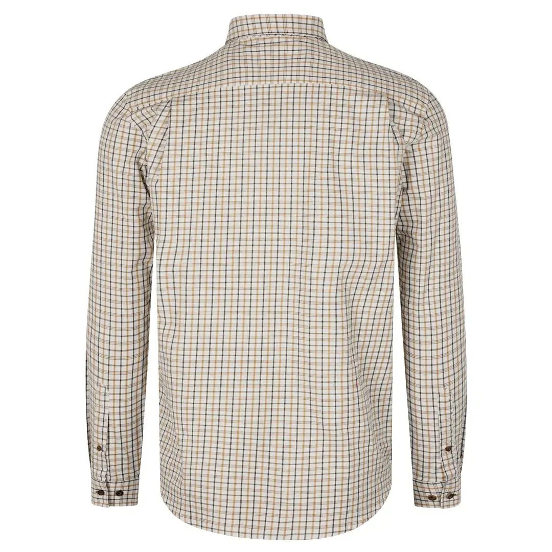 Oxford Shooting Shirt - Classic Blue/Classic Brown Check by Seeland