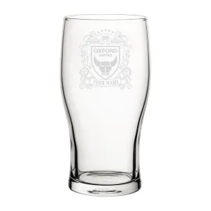 Oxford United Coat Of Arms Custom Pint Glass