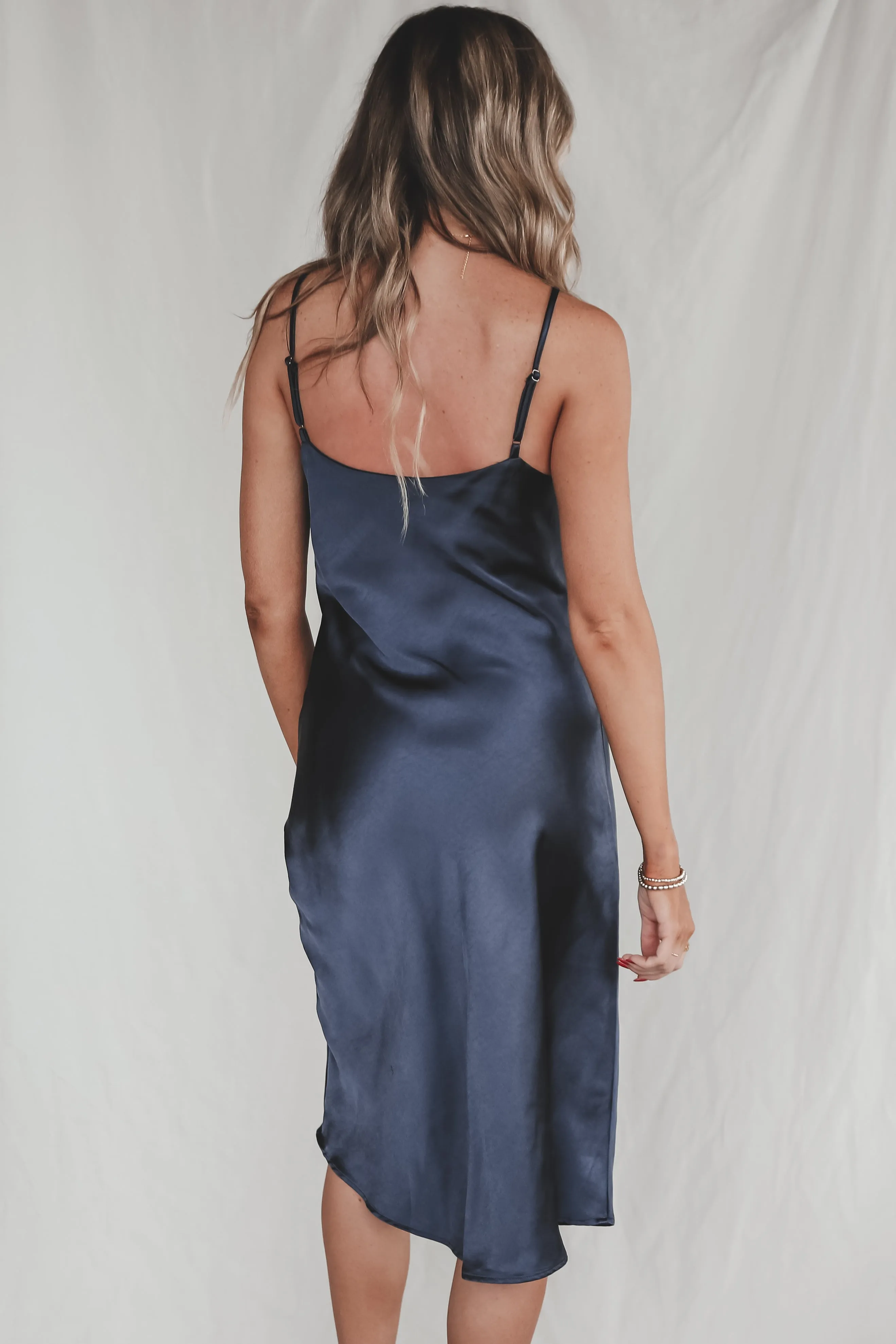 Said Yes To The Satin Midi Slip Dress