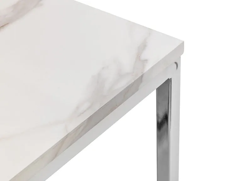 Scala White Lamp Table