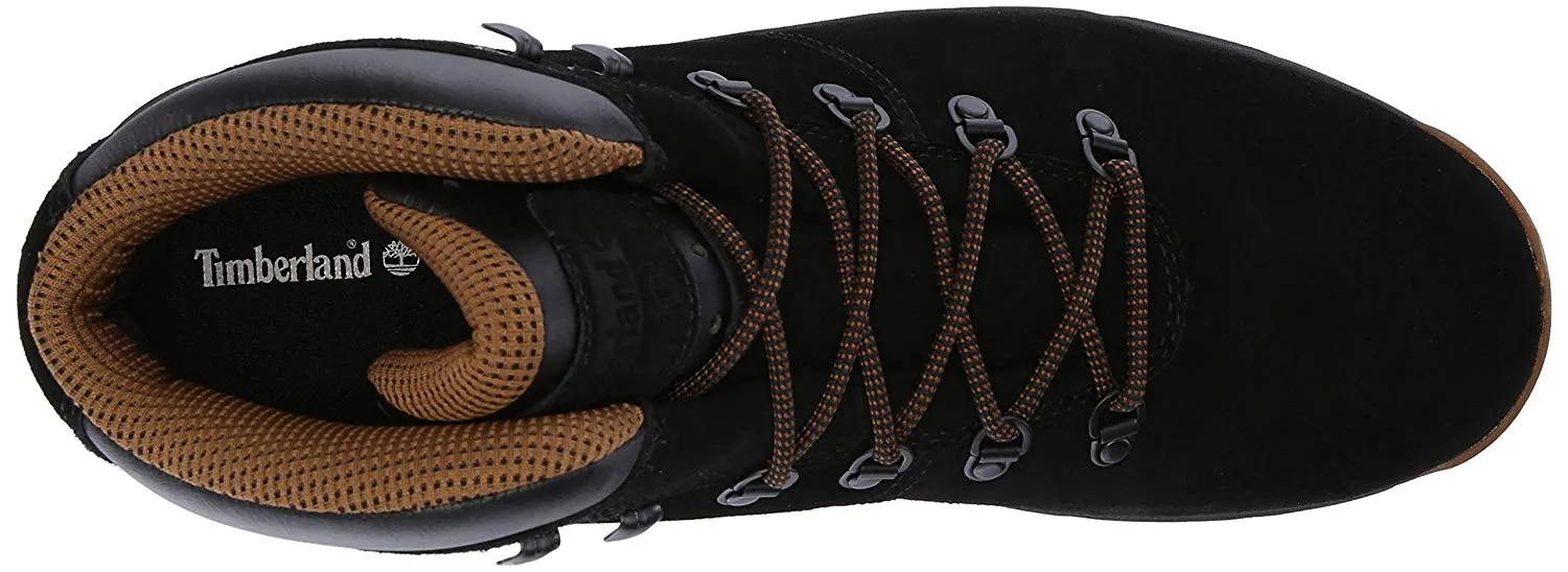 Timberland Men's World Hiker Mid Ankle Boot - Black Suede