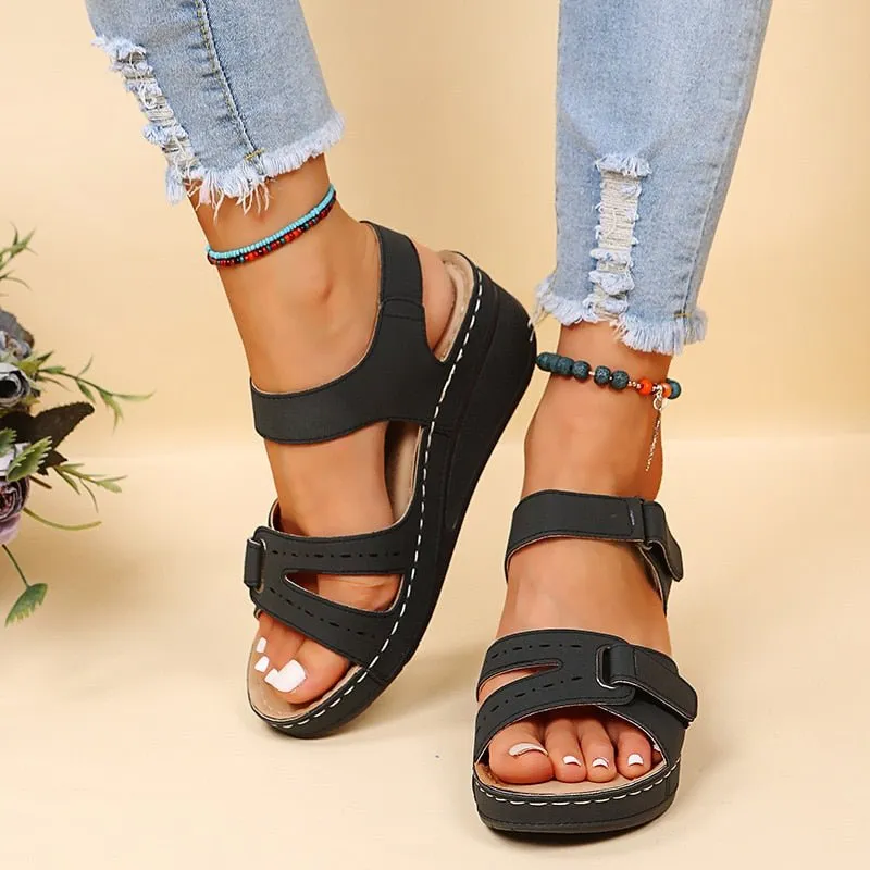 Wedge Heel Soft Thick Bottom Sandals