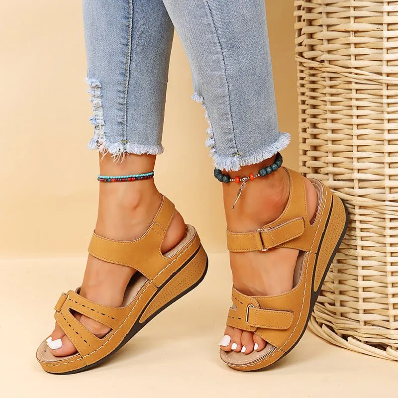 Wedge Heel Soft Thick Bottom Sandals